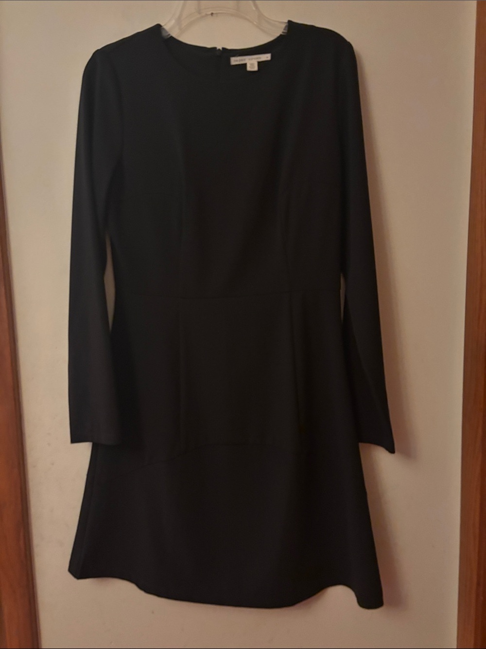 Paper Crown Black Long-Sleeve A-Line Dress